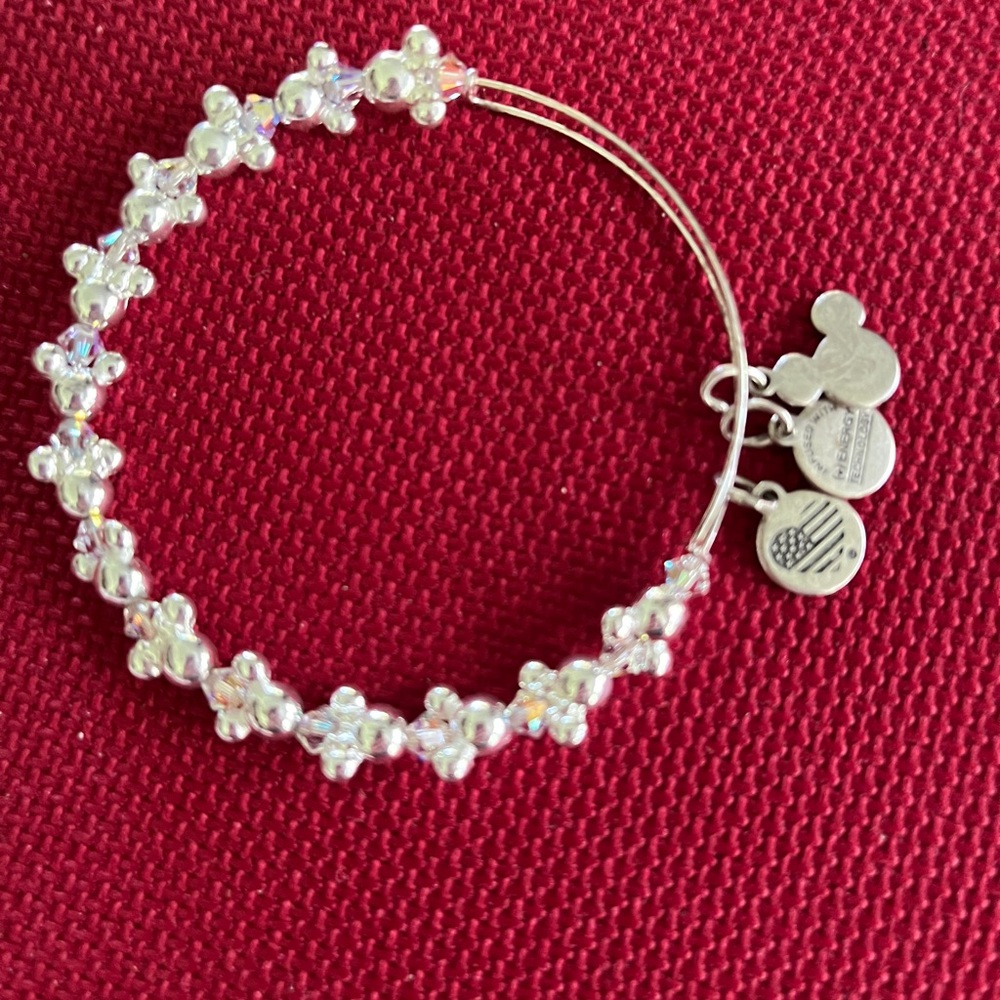 Disney Silver Crystal Charm Bracelet